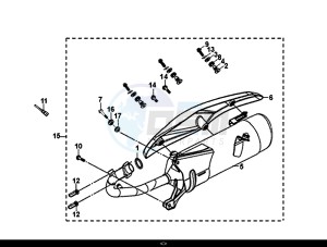 MIO 50I (45 KM/H) (FS05W1-EU) (E4) (L8-M0) drawing EXHAUST MUFFLER