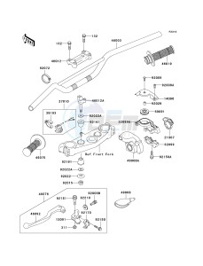 KX 250 M (M1) drawing HANDLEBAR