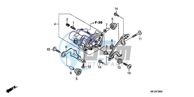 REAR POWER UNIT (CBR600RA)