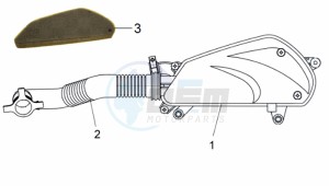 JET SPORT X R 50 drawing AIRFILTER