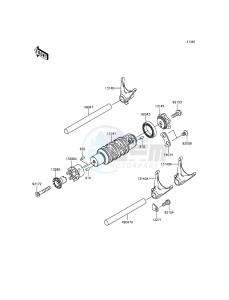 ER-6N ER650EFF XX (EU ME A(FRICA) drawing Gear Change Drum/Shift Fork(s)