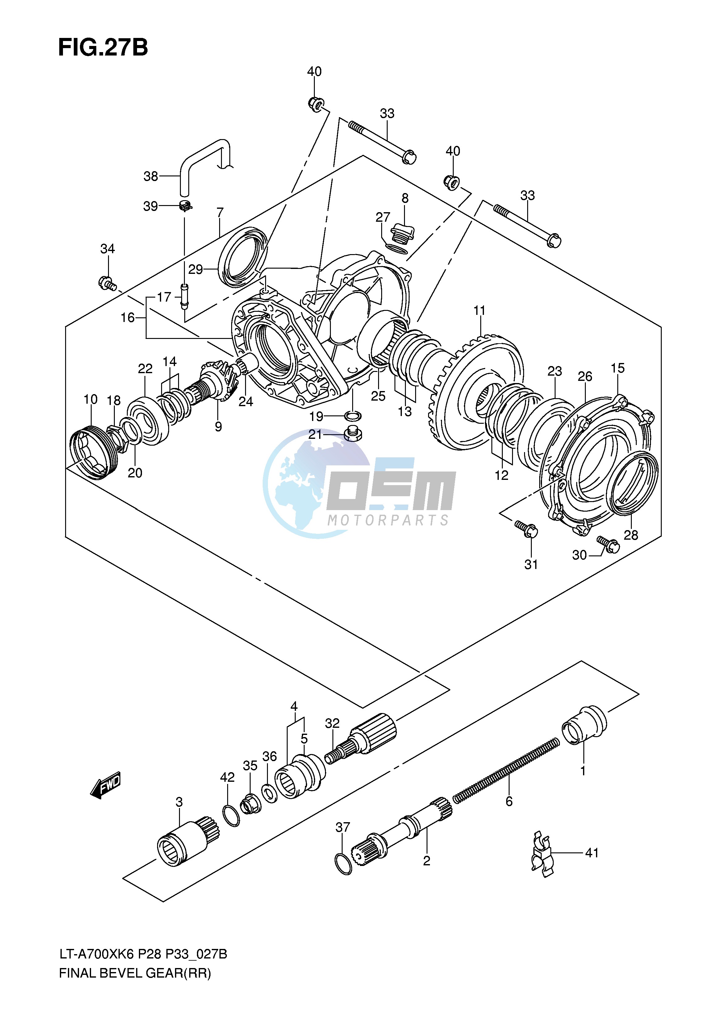 FINAL BEVEL GEAR (REAR)(MODEL K7)