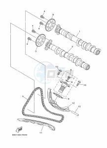 TRACER 900 GT MTT850D (B1J8) drawing CAMSHAFT & CHAIN