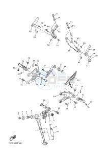 YZF-R1 998 R1 (BX41) drawing STAND & FOOTREST