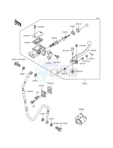 KX 250 K [KX250] (K) [KX250] drawing FRONT MASTER CYLINDER