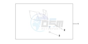 VT750CA9 KO / MK ST drawing CHROME REAR FENDE