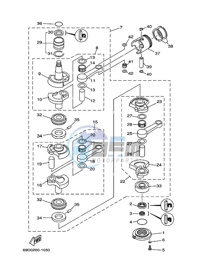 CRANKSHAFT--PISTON