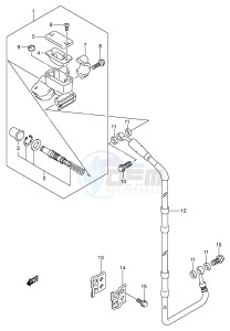 RM250 (E3-E28) drawing FRONT MASTER CYLINDER (MODEL K4 K5 K6)