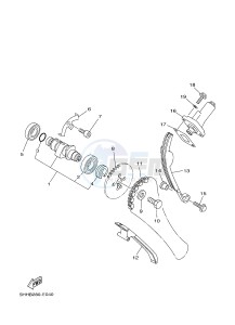 TT-R125 TT-R125LW (2CP2) drawing CAMSHAFT & CHAIN