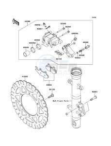 NINJA_250R EX250K9F GB XX (EU ME A(FRICA) drawing Front Brake