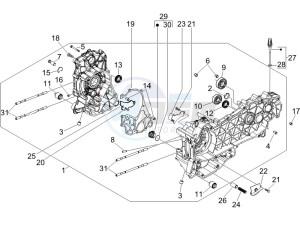 S 125 4T (Euro 3) UK drawing Crankcase