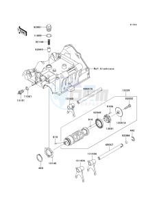 EX250 J [NINJA 250R] (J8F-J9FA) J9F drawing GEAR CHANGE DRUM_SHIFT FORK-- S- -