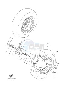 YFZ450R YFZ450RSED YFZ450R SPECIAL EDITION (18PV 18PT) drawing FRONT WHEEL