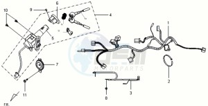 VS 125 drawing WIRING HARNASS - IGNITION LOCK - CDI UNIT