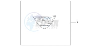 CBR1000RA9 Europe Direct - (ED / ABS) drawing EPSO STICKER FIREBLADE WS