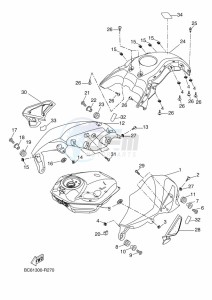 TRACER 700 MTT690-A (B0K2) drawing FUEL TANK 2