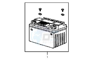 JET EURO X EU2 - 50 cc drawing BATTERY