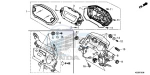 CRF250LAH CRF250LA ED drawing METER