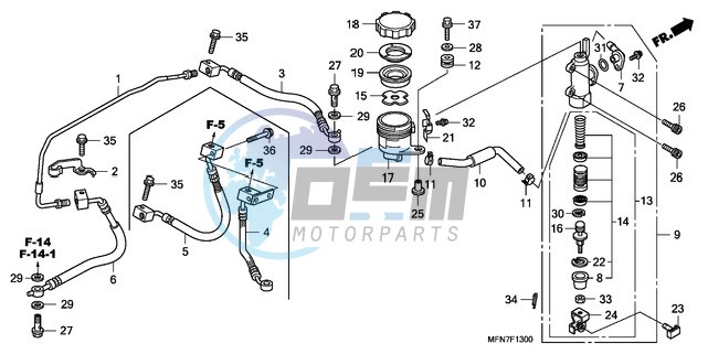 REAR BRAKE MASTER CYLINDER