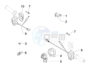 GTV 250 ie USA drawing Selectors - Switches - Buttons