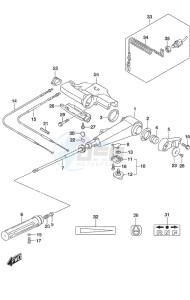 DF 25A drawing Tiller Handle