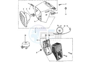 103 - 50 cc drawing HEADLIGHT-TAILLIGHT