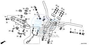 VT750C2SE Shadow - VT750C2S-E UK - (E) drawing HANDLE PIPE (VT750C2S)