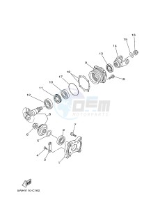 YFM350A YFM350TF GRIZZLY 350 2WD (B145) drawing MIDDLE DRIVE GEAR