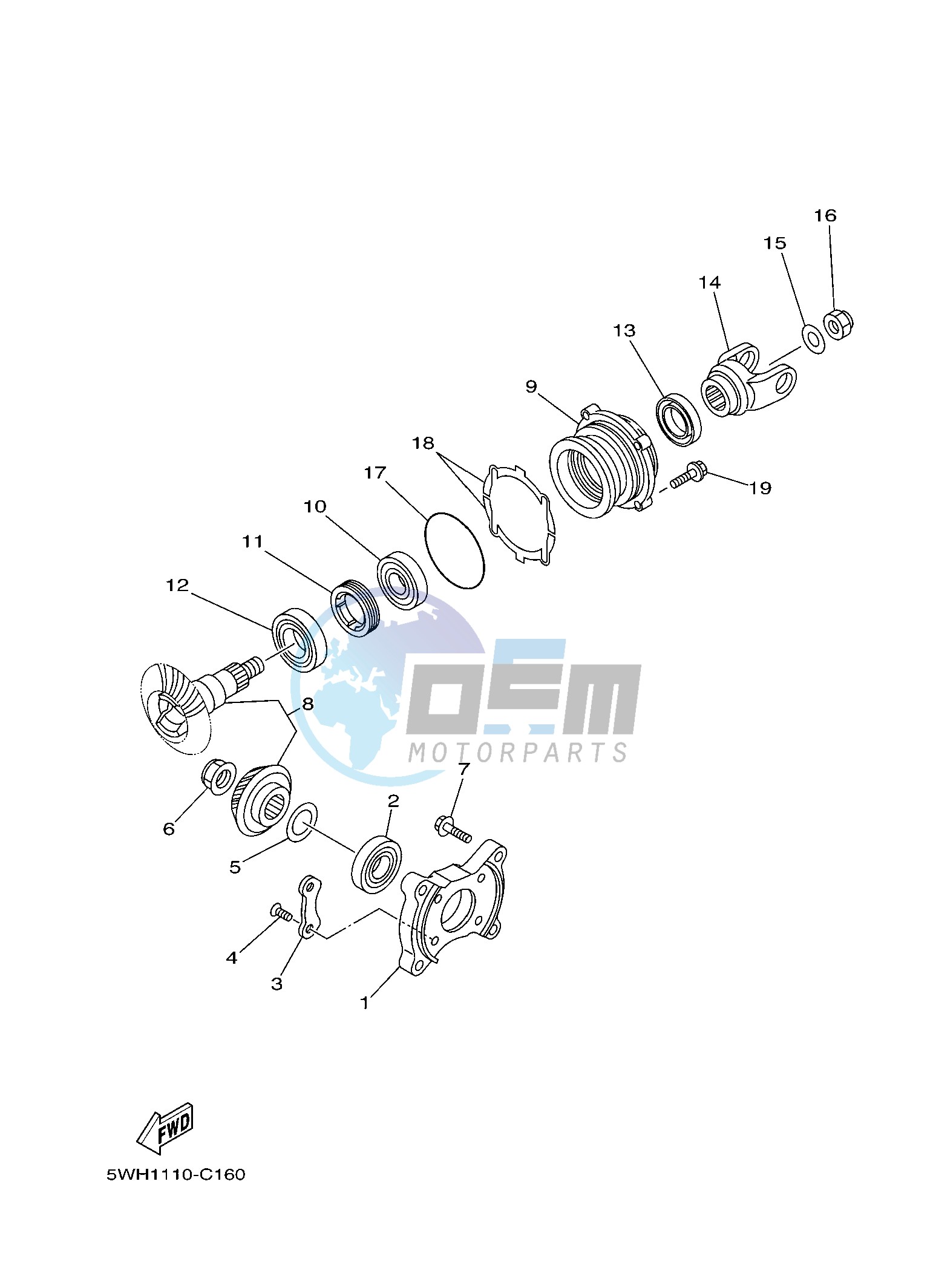 MIDDLE DRIVE GEAR