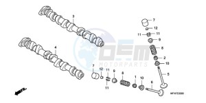 CB1000RA UK - (E / MPH) drawing CAMSHAFT/VALVE