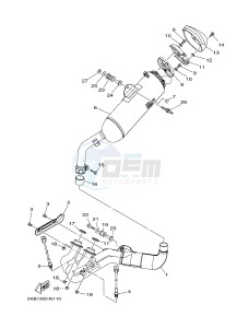 XT1200ZE SUPER TENERE ABS (2KBC) drawing EXHAUST