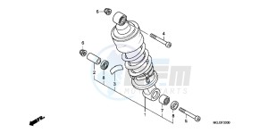 CBF1000FAB drawing REAR CUSHION