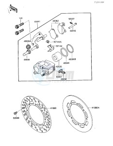 KX 125 E [KX125] (E2) [KX125] drawing FRONT BRAKE