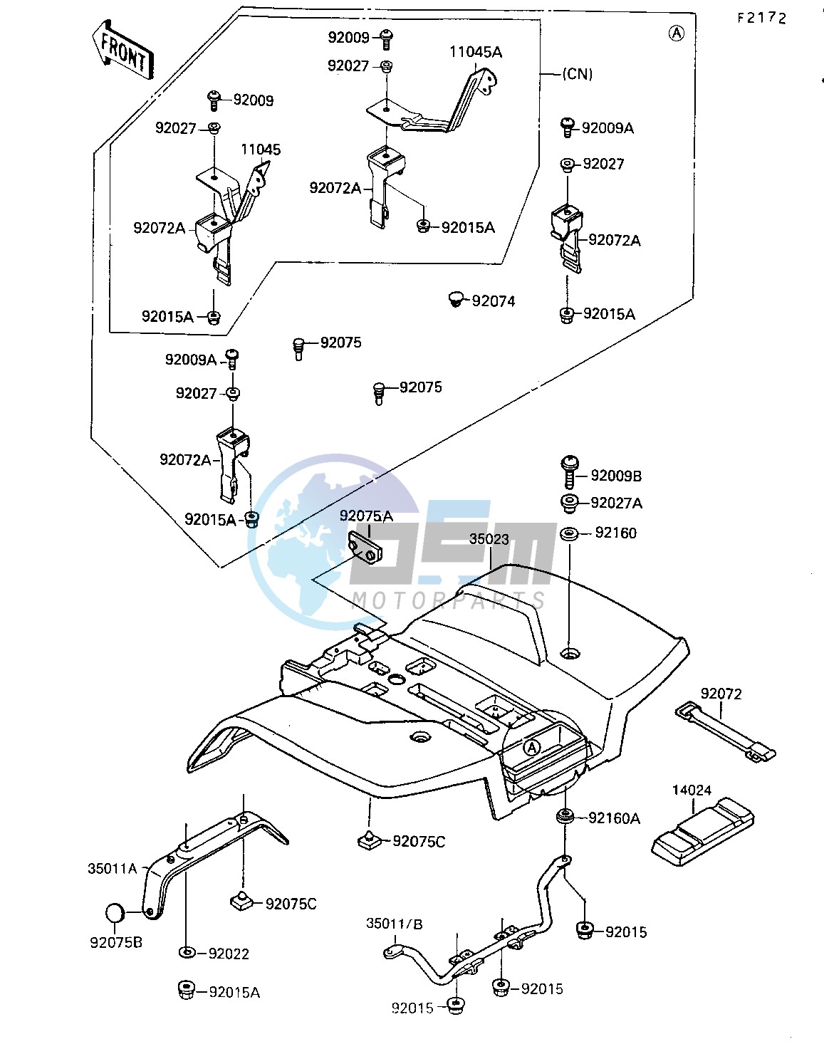 REAR FENDER-- S- -