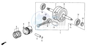 C50SW drawing CRANKSHAFT/PISTON