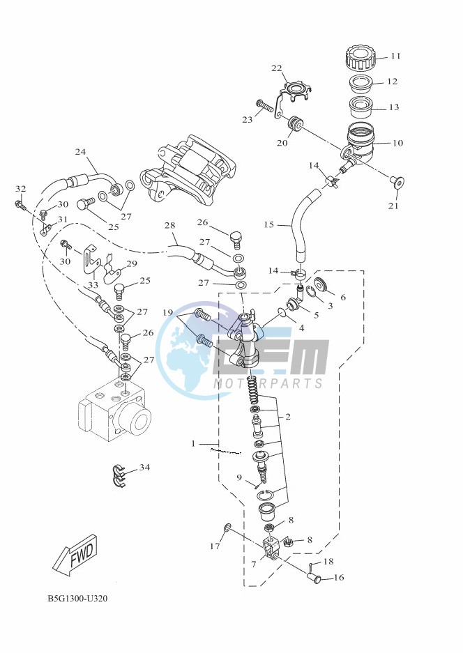 REAR MASTER CYLINDER