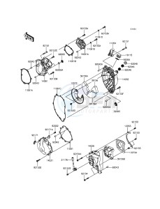 NINJA ZX-6R ZX600RFF FR GB XX (EU ME A(FRICA) drawing Engine Cover(s)