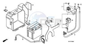 XL125VA EU / CMF - (EU / CMF) drawing BATTERY