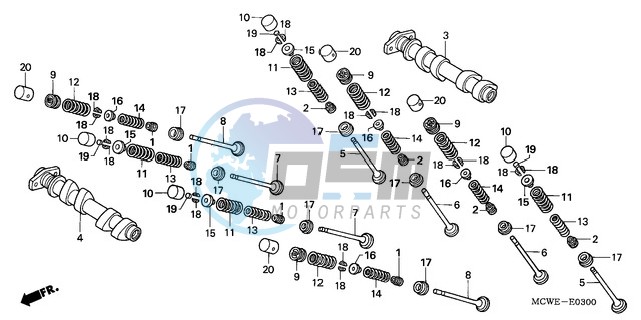 CAMSHAFT/VALVE (FRONT)