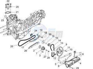 X9 125 Evolution potenziato (UK) drawing Oil pump