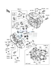 KVF360 KVF360-B3 EU drawing Crankcase