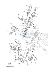 MTM850 MTM-850 XSR900 (B90W) drawing STEERING