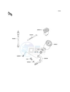 KAF 950 B [MULE 3010 DIESEL 4X4] (B7F) B7F drawing METER-- S- -