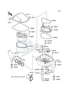 KVF650 4x4 KVF650D8F EU GB drawing Air Cleaner