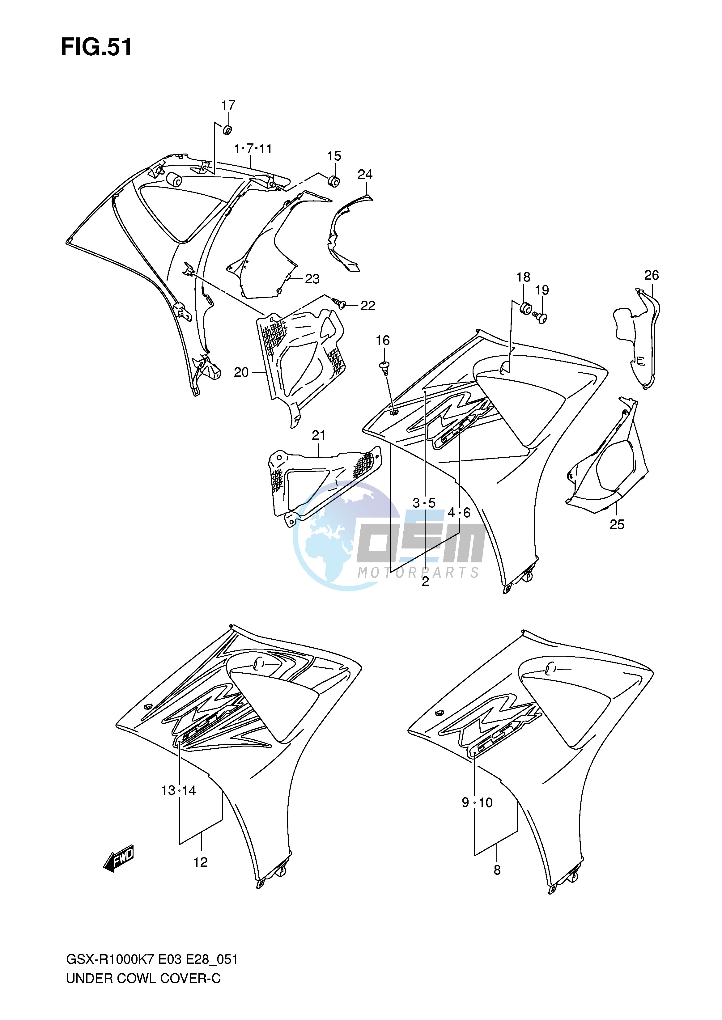 UNDER COWL COVER (MODEL K7)