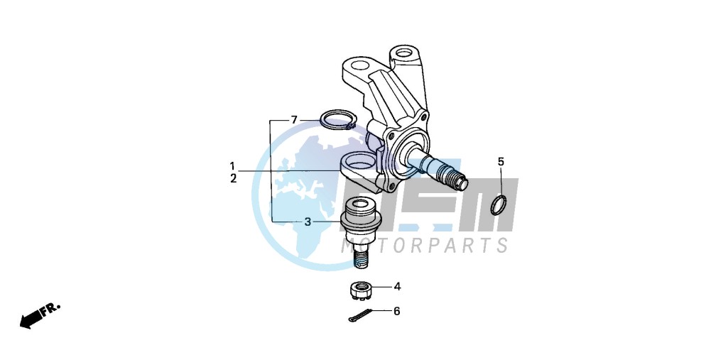 KNUCKLE (TRX350TM/TE)