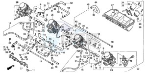 CBR600F2 drawing CARBURETOR ASSY. (CBR600FS/3S/T/3T/SET)