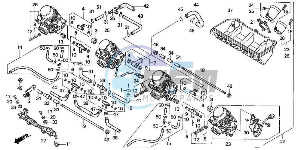 CARBURETOR ASSY. (CBR600FS/3S/T/3T/SET)