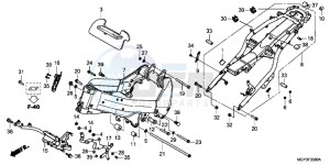 VFR800XD CrossRunner - VFR800X UK - (E) drawing FRAME BODY