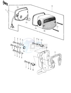 KZ 1000 D [Z1R] (D3) [Z1R] drawing TAILLIGHT -- 80 D3- -